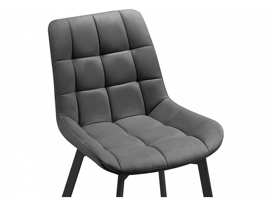 Стул на металлокаркасе Челси черный / темно-серый