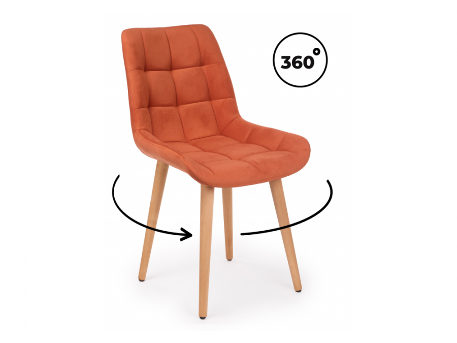 Челси 360 терракотовый (zd 432) / светлое дерево np