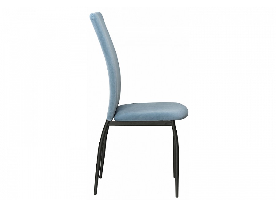 Стул на металлокаркасе Tod light blue / black