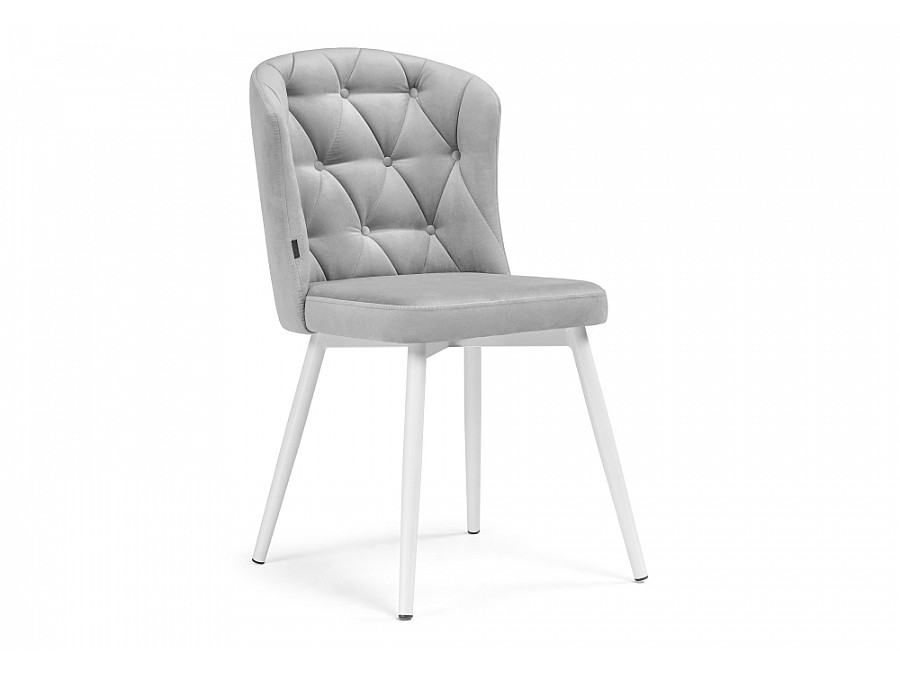 Стул на металлокаркасе Алиссум velutto 52 / белый