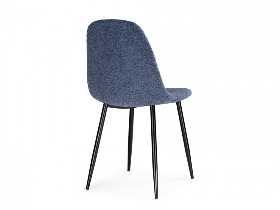 Стул на металлокаркасе Lilu dark blue / black