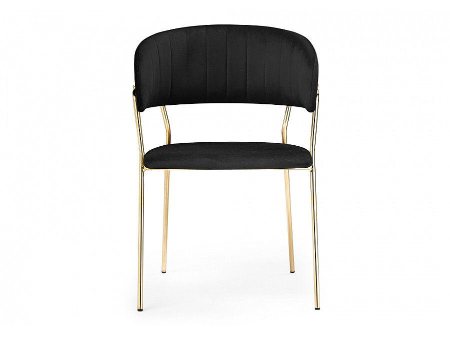 Стул на металлокаркасе Kamelia black / gold