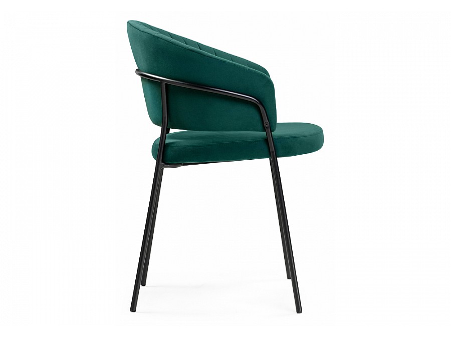 Стул на металлокаркасе Лео бирюзовый / черный