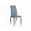 Стул на металлокаркасе Tod light blue / black