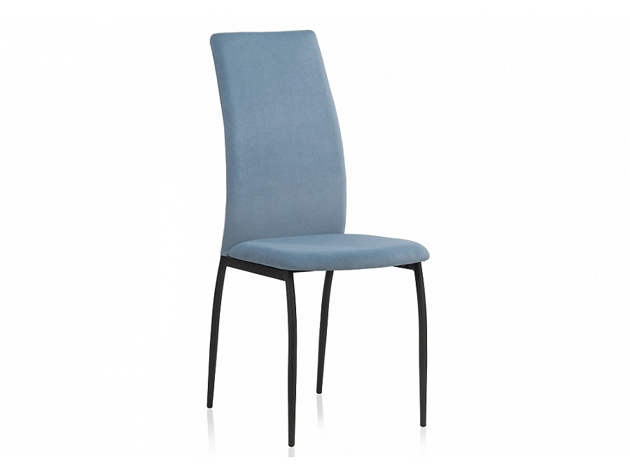 Стул на металлокаркасе Tod light blue / black