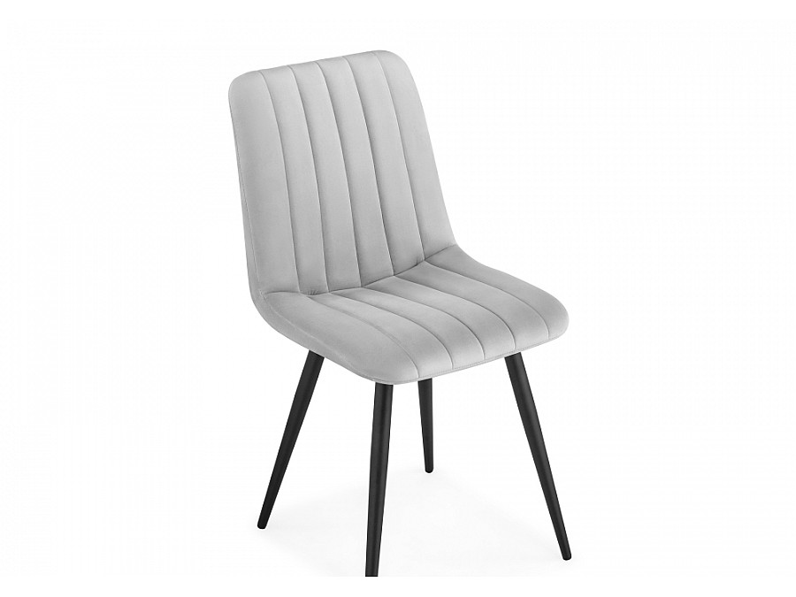 Стул на металлокаркасе Дани светло-серый / черный