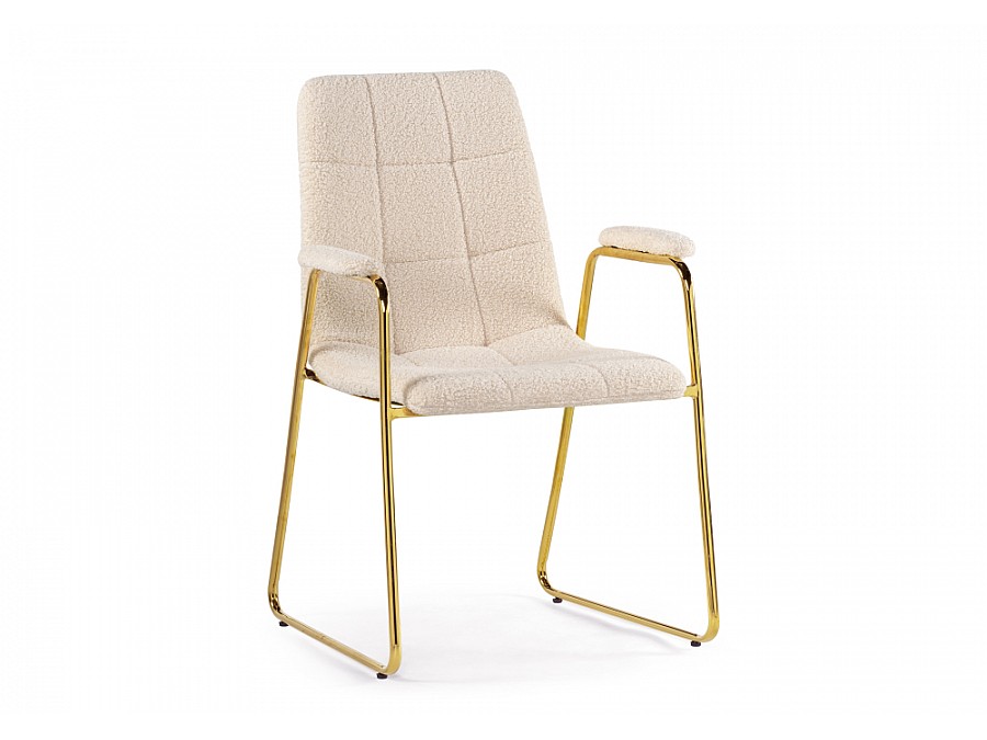 Стул на металлокаркасе Lana cream / gold