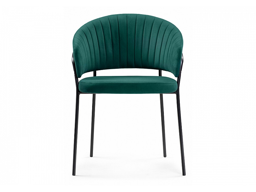 Стул на металлокаркасе Лео бирюзовый / черный