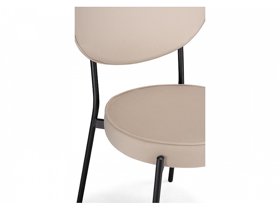 Стул на металлокаркасе Ройс бежевый / черный