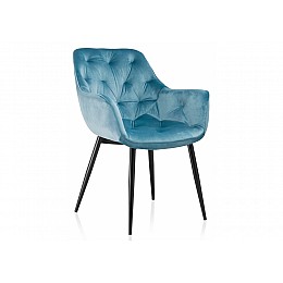 Стул на металлокаркасе Remo синий