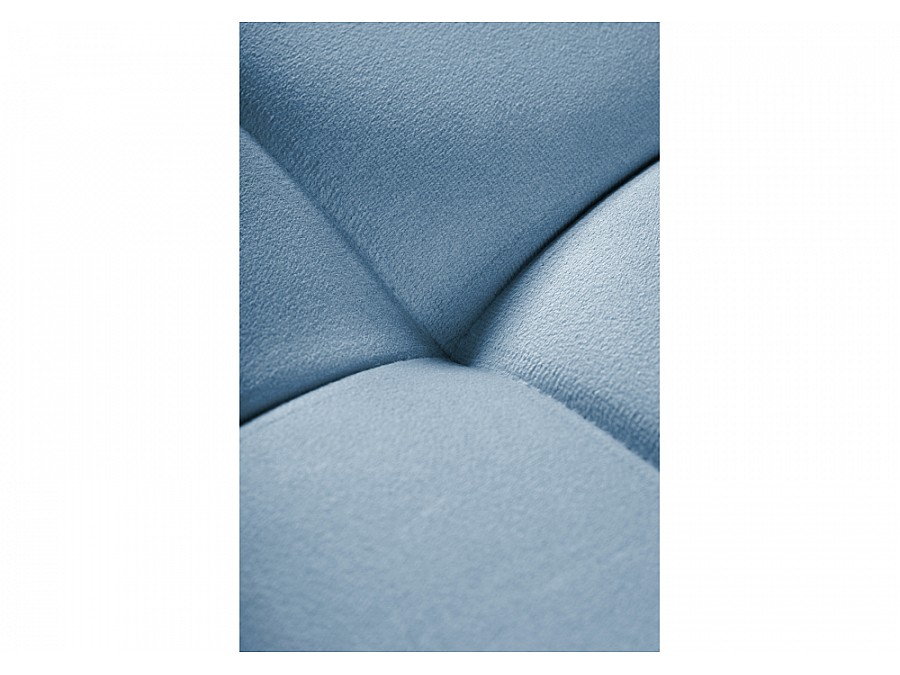 Стул на металлокаркасе Челси К голубой / черный