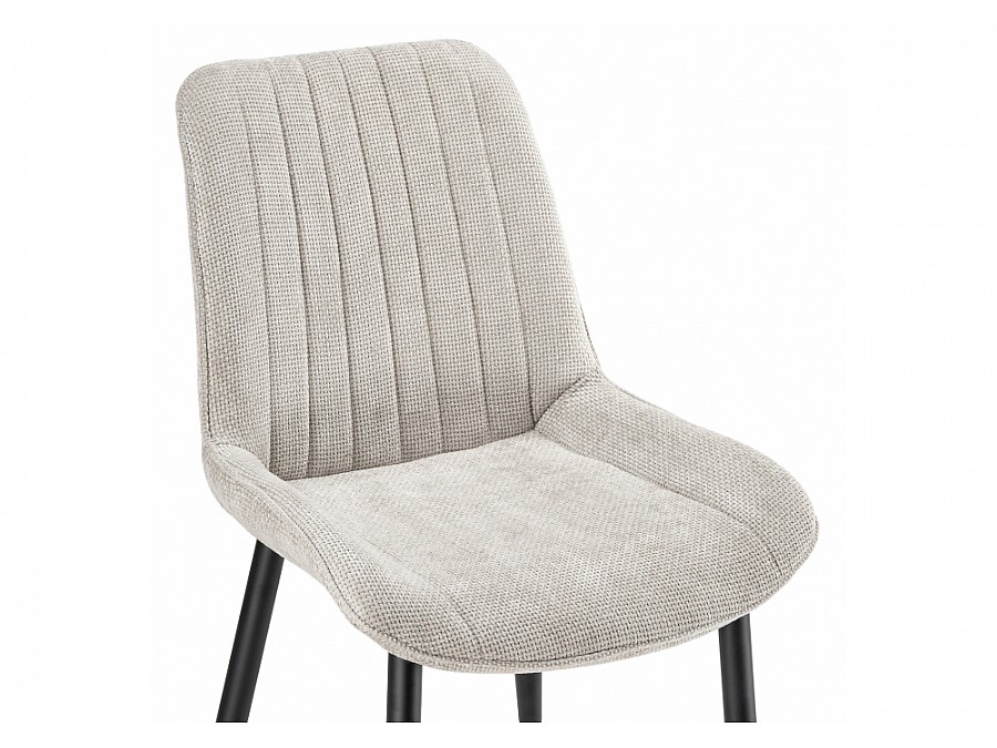 Стул на металлокаркасе Seda 1 latte / black / gold
