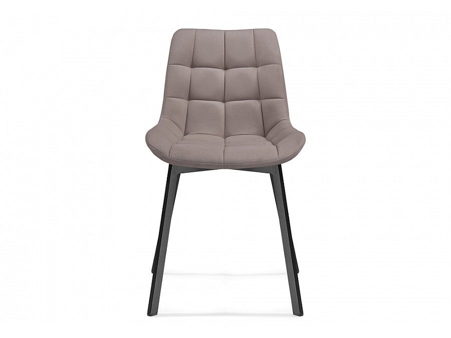 Стул на металлокаркасе Челси латте / черный