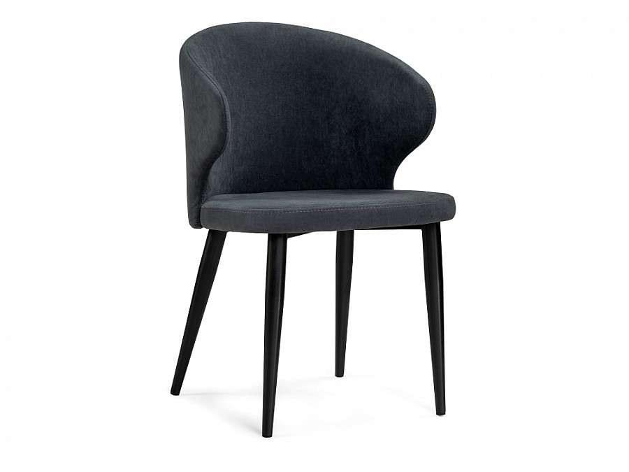 Стул на металлокаркасе Алсисар катания графит / черный