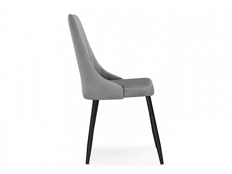 Стул на металлокаркасе Кора темно-серый / черный