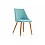 Стул на металлокаркасе Morgan light blue