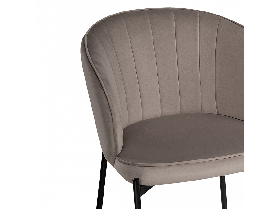 Стул на металлокаркасе Нейл дымчатый / черный