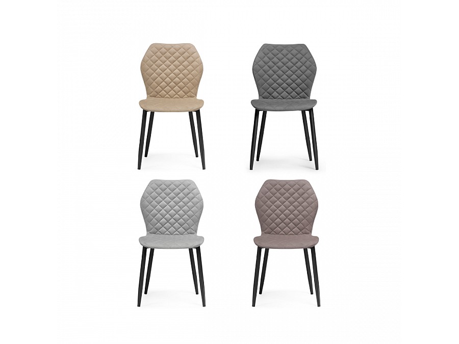 Стул на металлокаркасе Софи темно-серый / черный