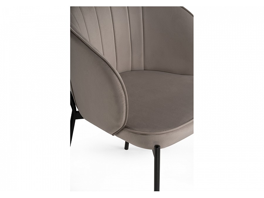 Стул на металлокаркасе Нейл дымчатый / черный