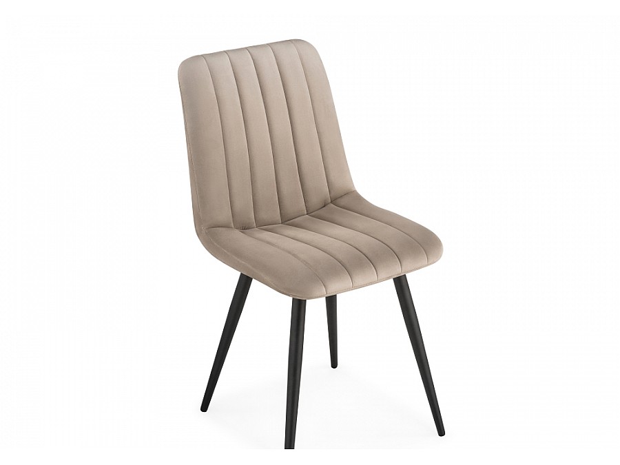 Стул на металлокаркасе Дани бежевый / черный