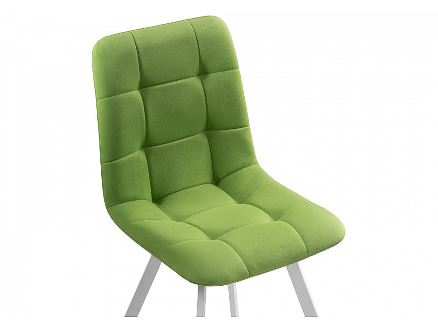 Стул на металлокаркасе Чилли светло-зеленый / белый