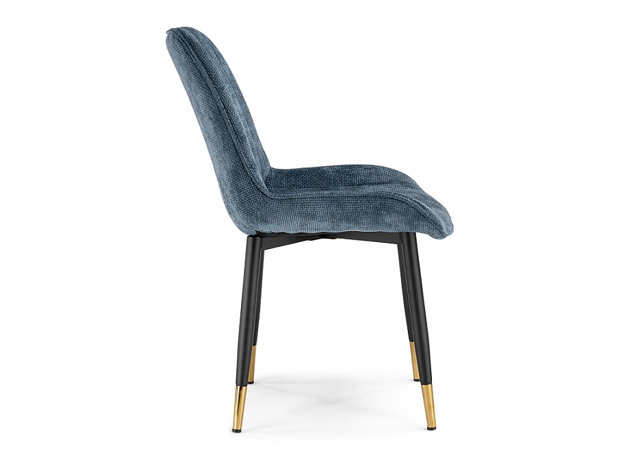 Стул на металлокаркасе Seda 1 blue / black / gold