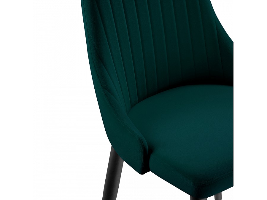 Стул на металлокаркасе Kora green / black