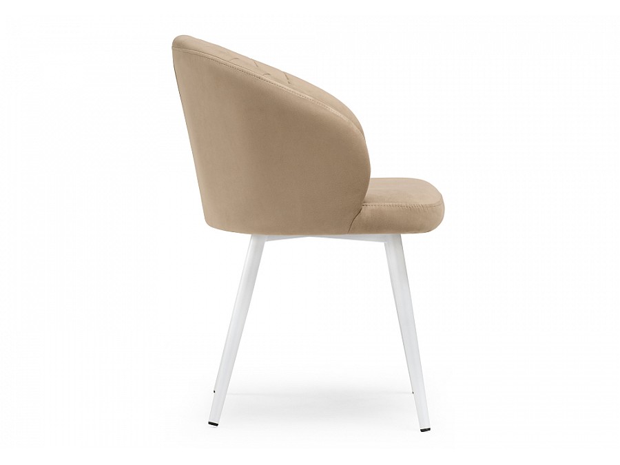 Стул на металлокаркасе Бэнбу velutto 05 / белый