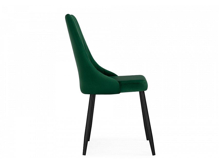 Стул на металлокаркасе Кора зеленый / черный