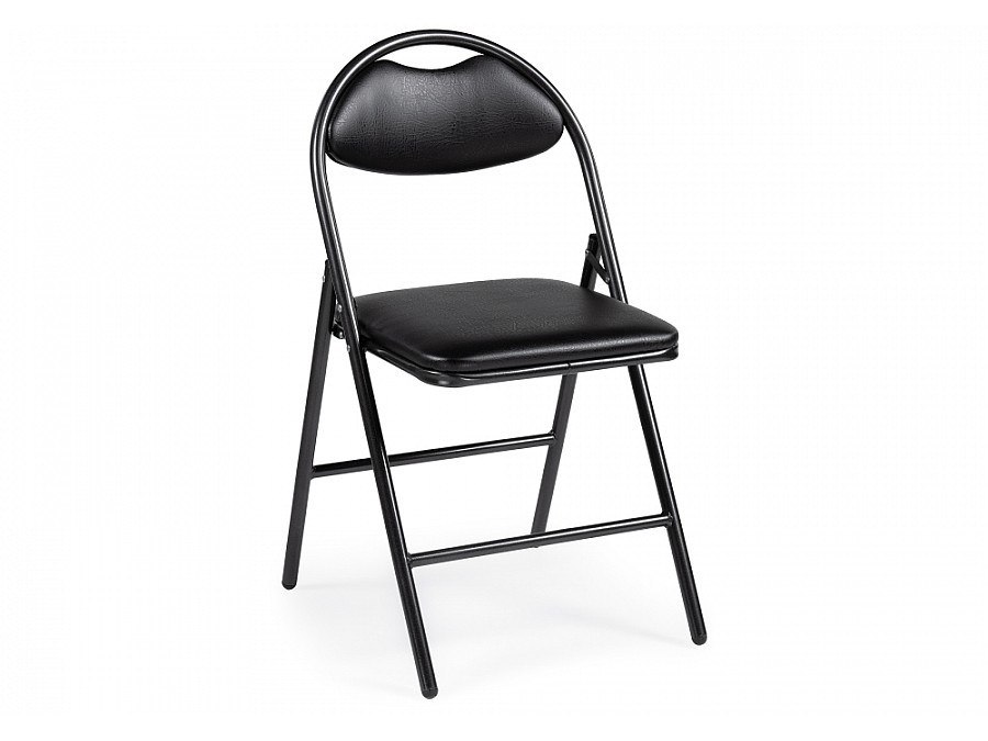 Стул на металлокаркасе Gikat черный / темный мусс