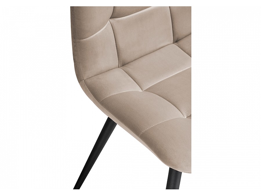 Стул на металлокаркасе Чилли К бежевый / черный