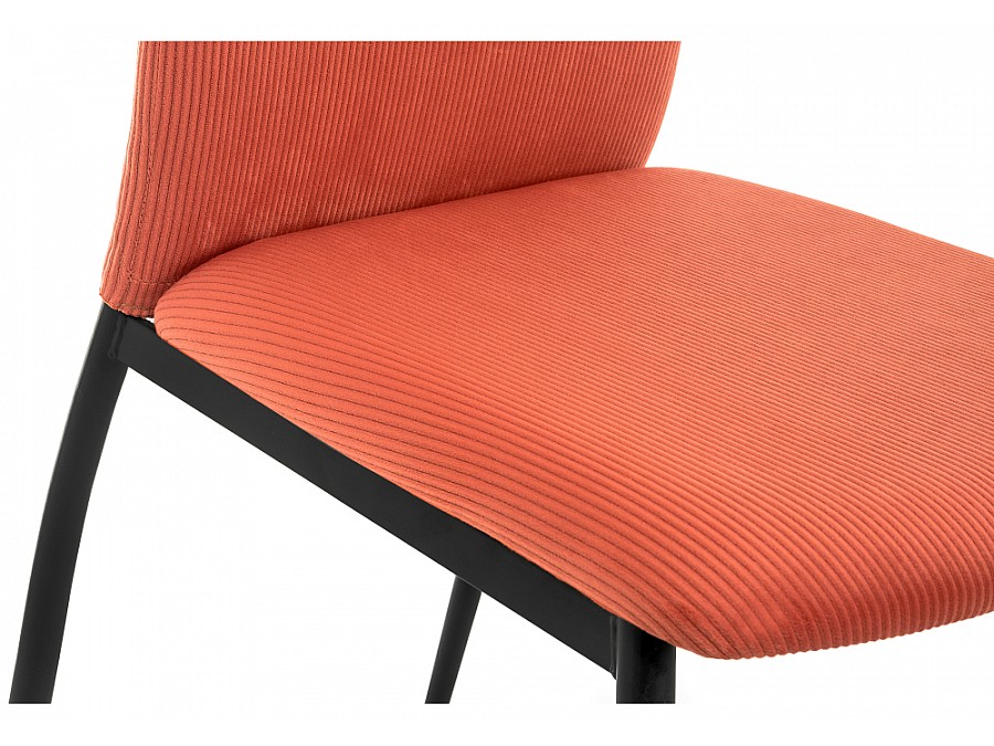 Стул на металлокаркасе Tod red / black