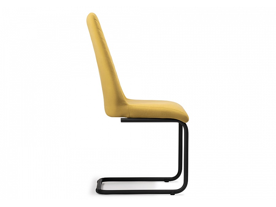 Стул на металлокаркасе Лулла горчичный / черный