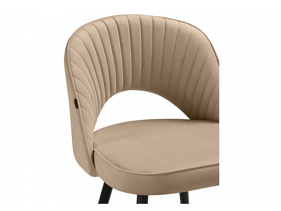 Стул на металлокаркасе Сандвикен черный / velutto 05