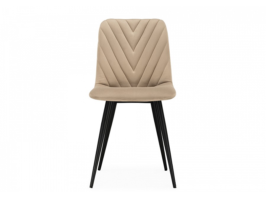 Стул на металлокаркасе Ральф бежевый / черный