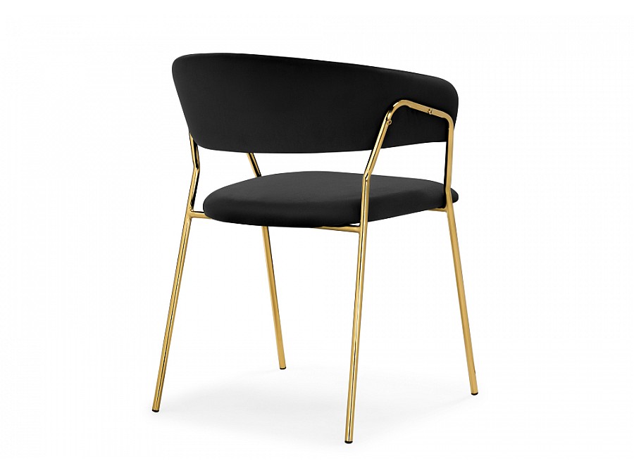 Стул на металлокаркасе Kamelia 1 black / gold