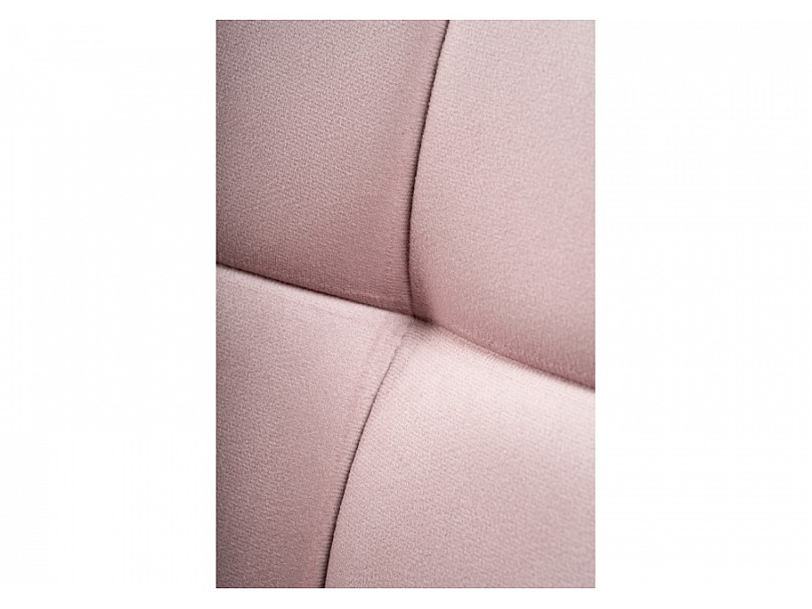 Стул на металлокаркасе Челси велюр розовый / белый