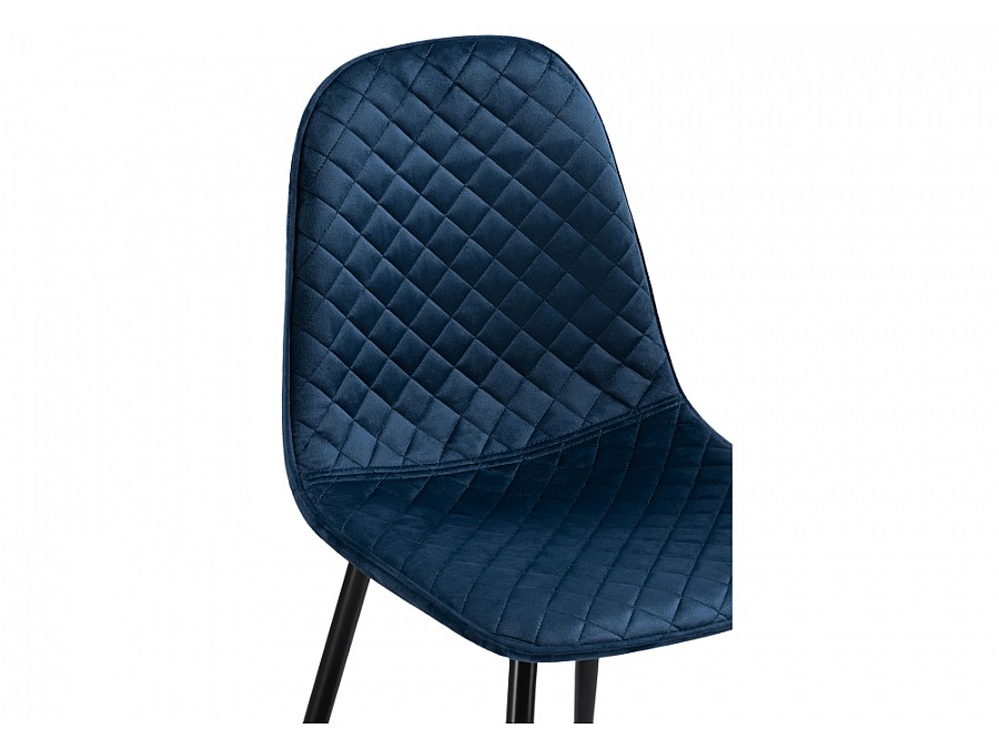 Стул на металлокаркасе Capri dark blue / black
