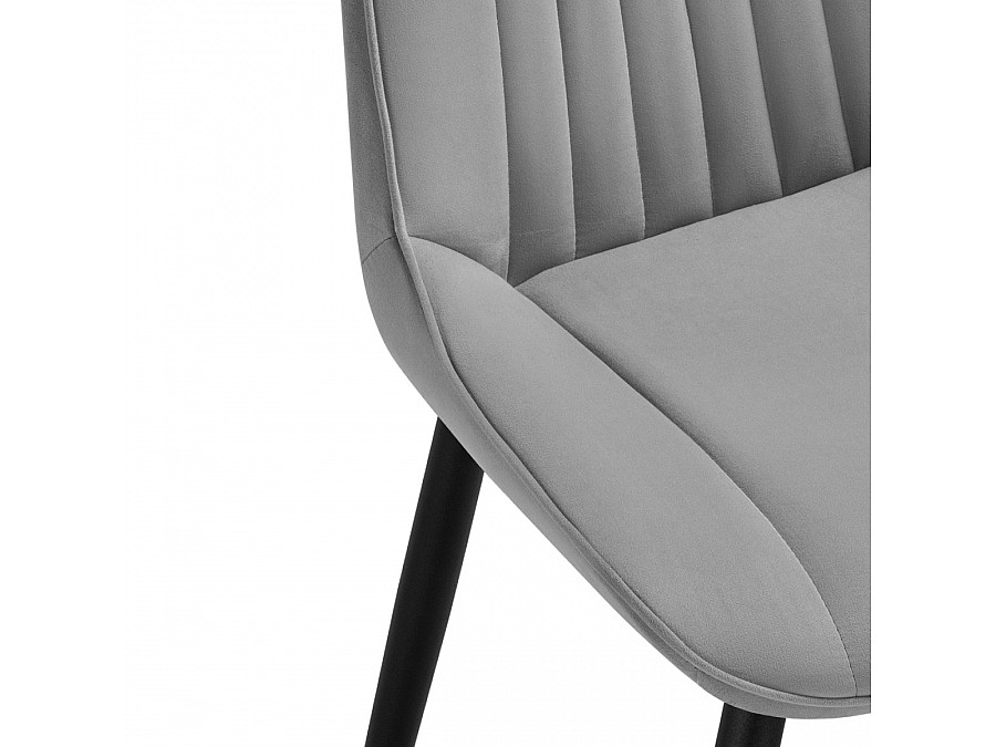 Стул на металлокаркасе Седа светло-серый / черный