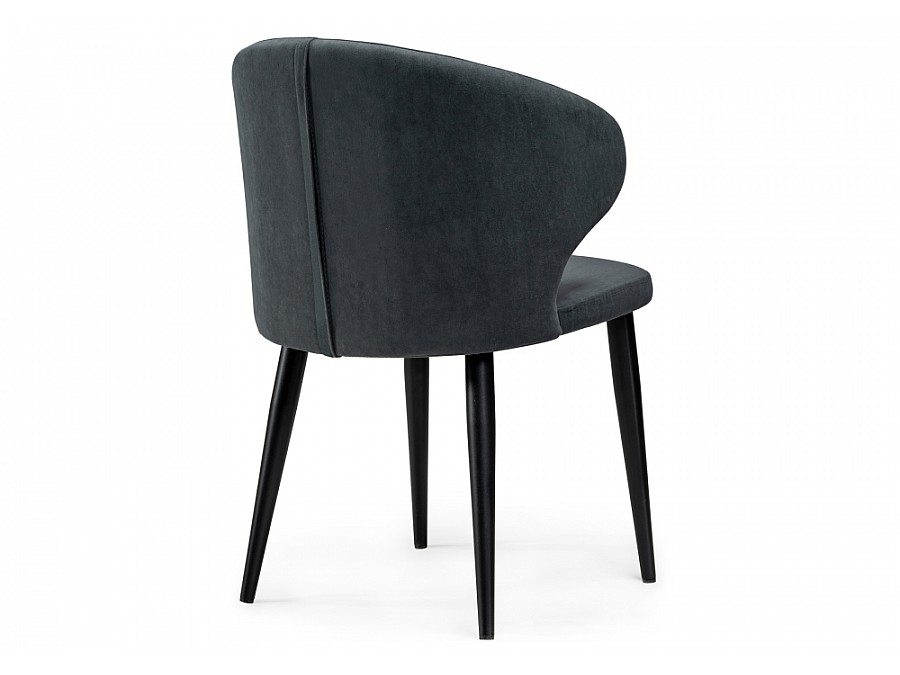 Стул на металлокаркасе Алсисар катания графит / черный