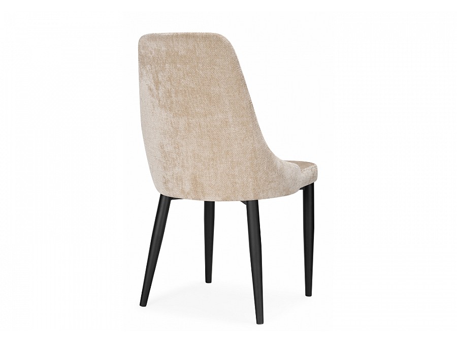 Стул на металлокаркасе Kora black / beige