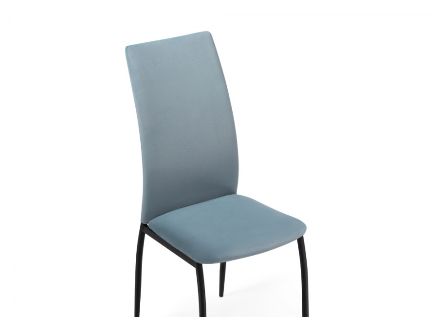 Стул на металлокаркасе Tod light blue / black