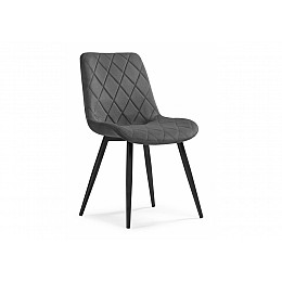 Стул на металлокаркасе Fox dark gray / black