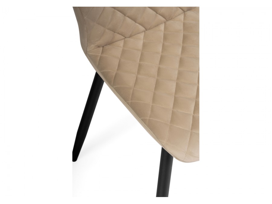 Стул на металлокаркасе Софи бежевый / черный