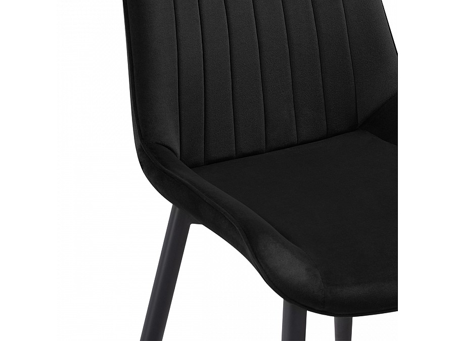 Стул на металлокаркасе Seda 1 black / gold / black