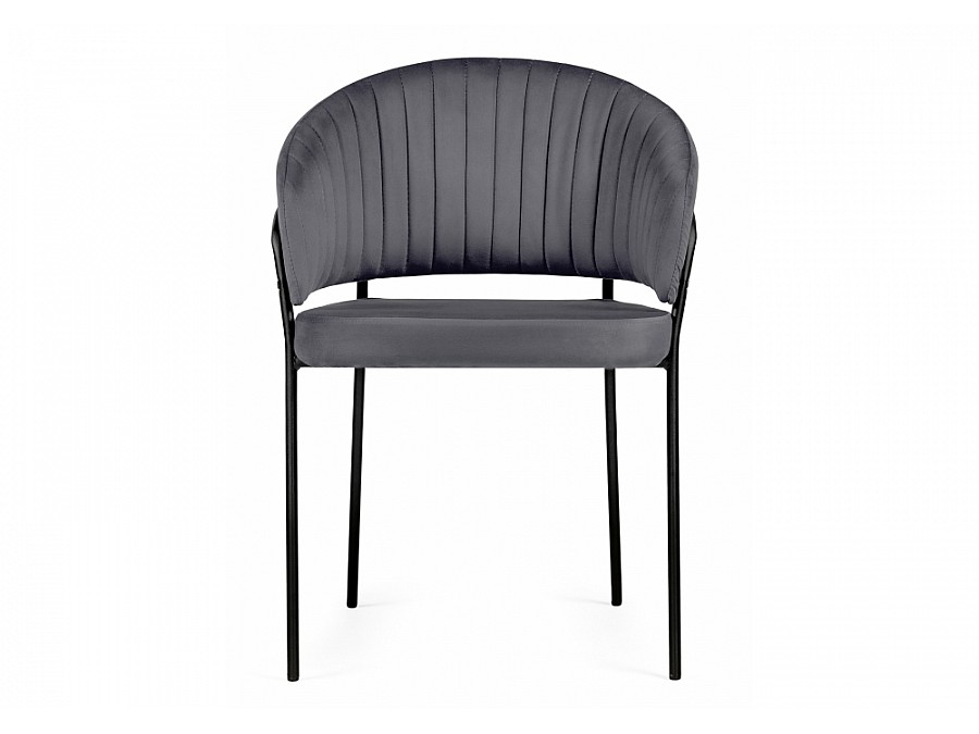 Стул на металлокаркасе Лео антрацитовый brandy light 28 / черный