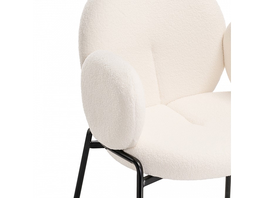 Стул на металлокаркасе Kalipso white / black