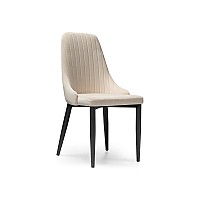 Стул на металлокаркасе Kora beige / black