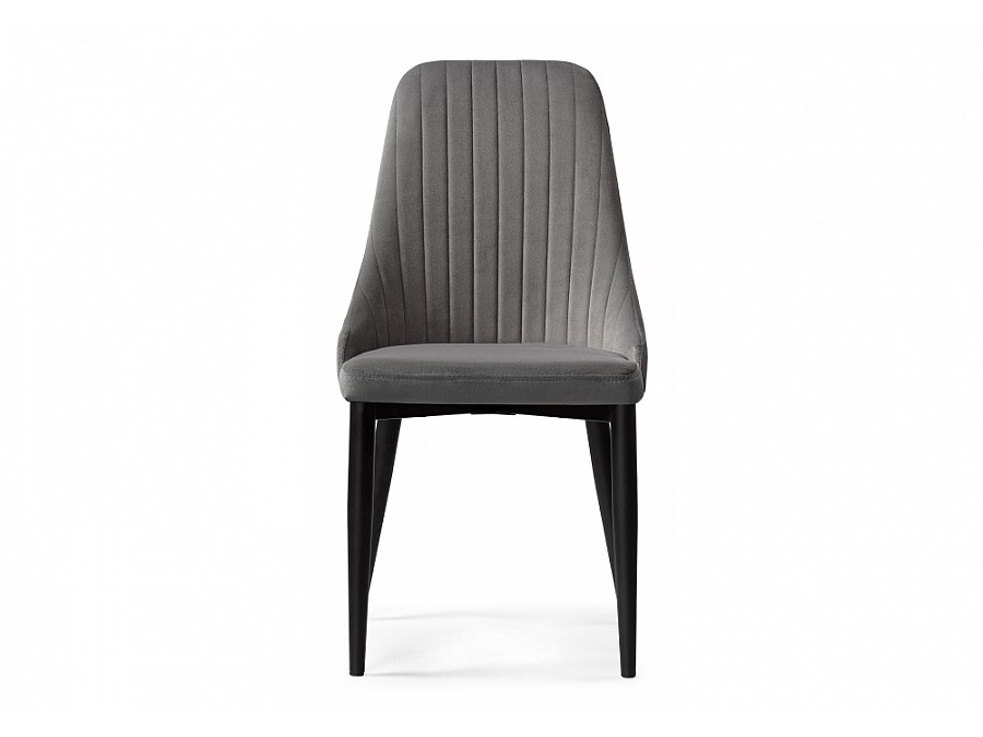 Стул на металлокаркасе Kora dark gray / black
