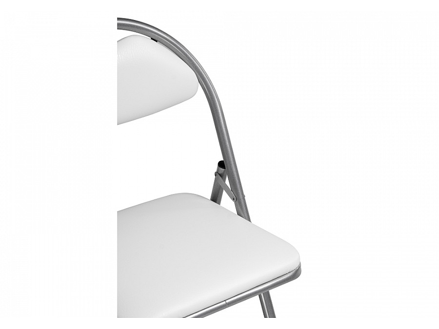 Стул на металлокаркасе Gikat белый полимер / светлый мусс